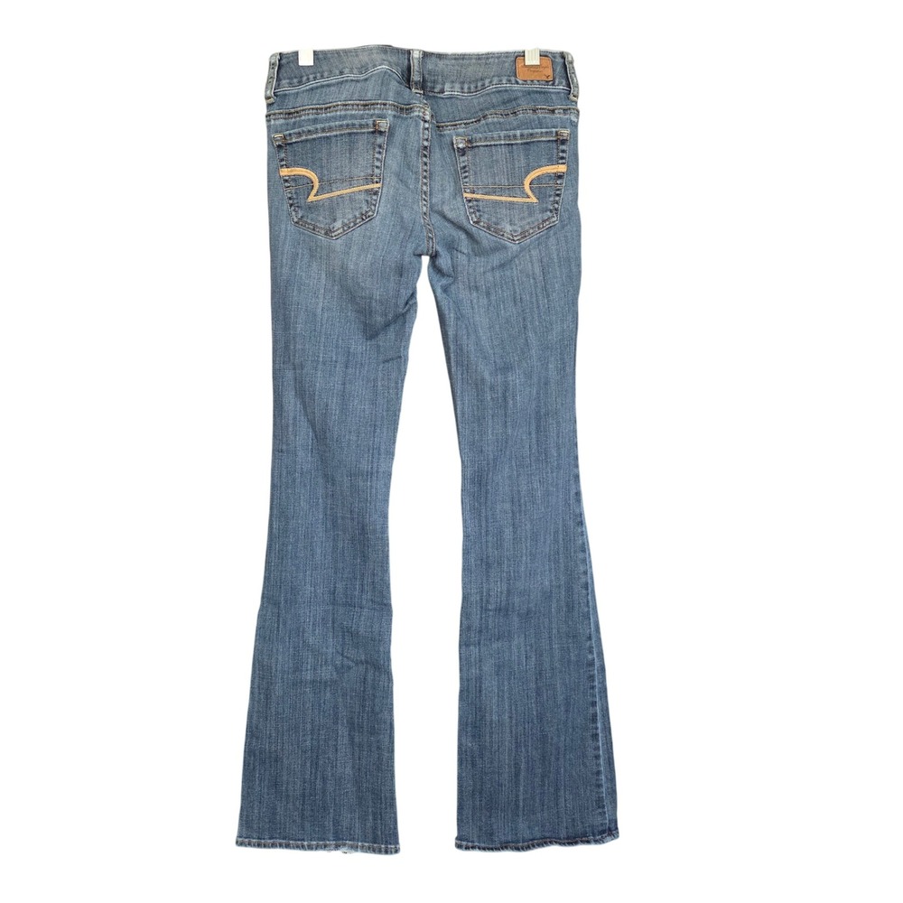 American Eagle Artist Super Stretch Flare Jeans Womens Size 2 Blue Denim - Picture 5 of 8